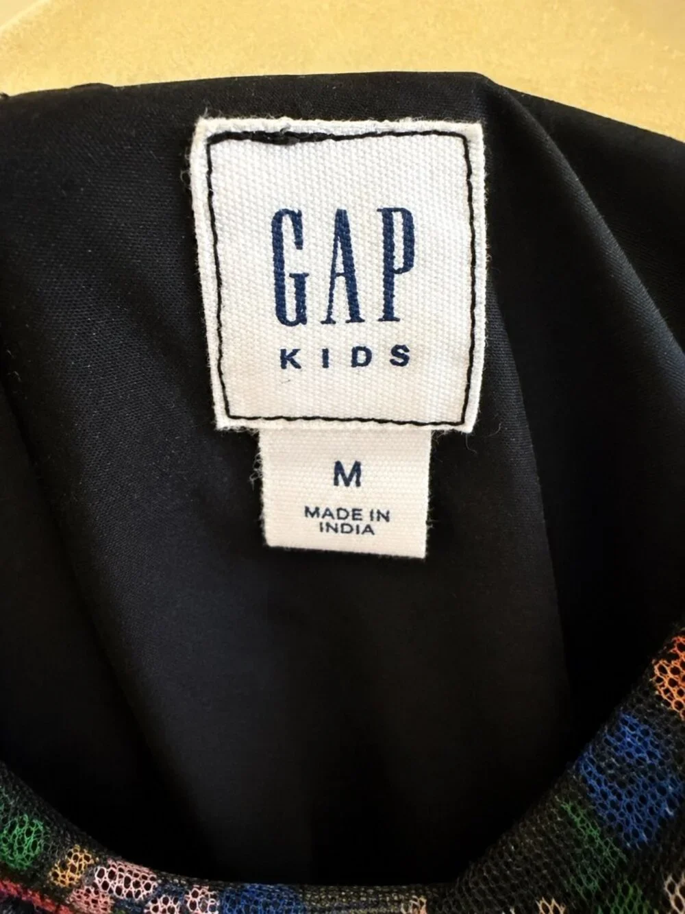 GAP floral black mesh dress